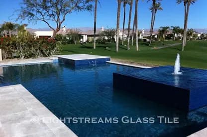 Lightstreams glass tile, Peacock — photo 9