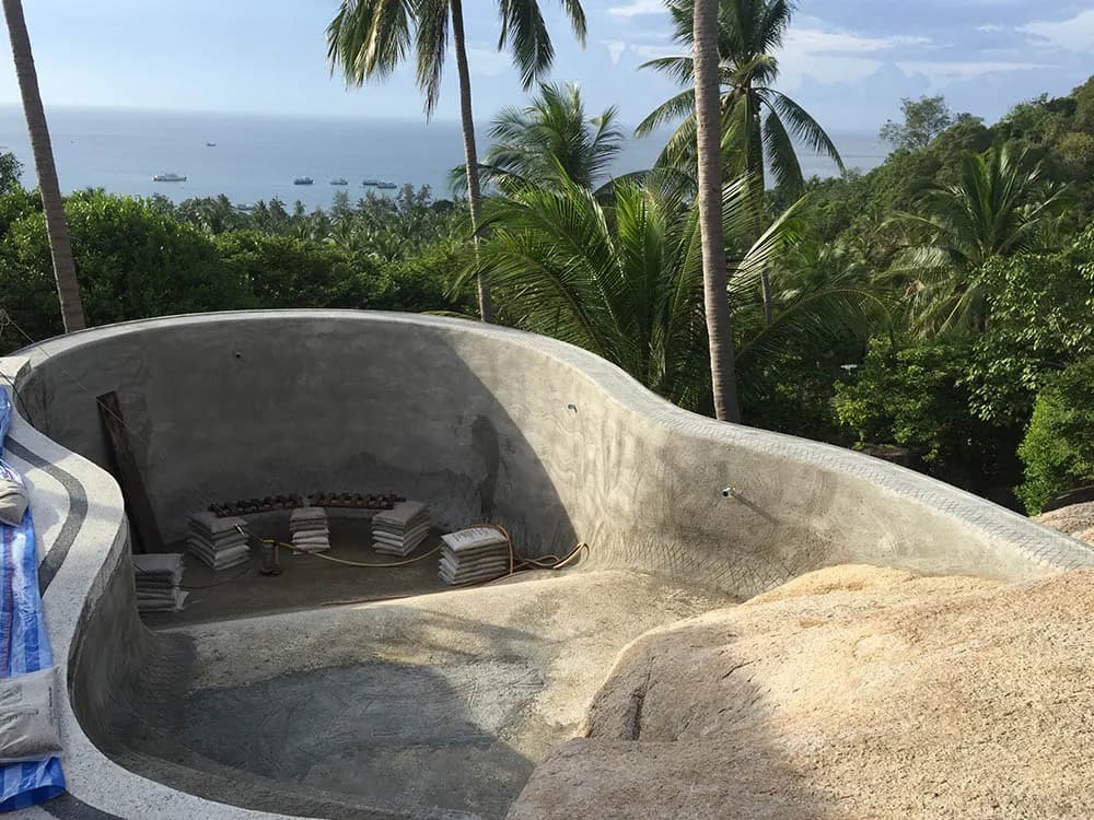 Hillside pool renovation, Koh Tao — photo 9
