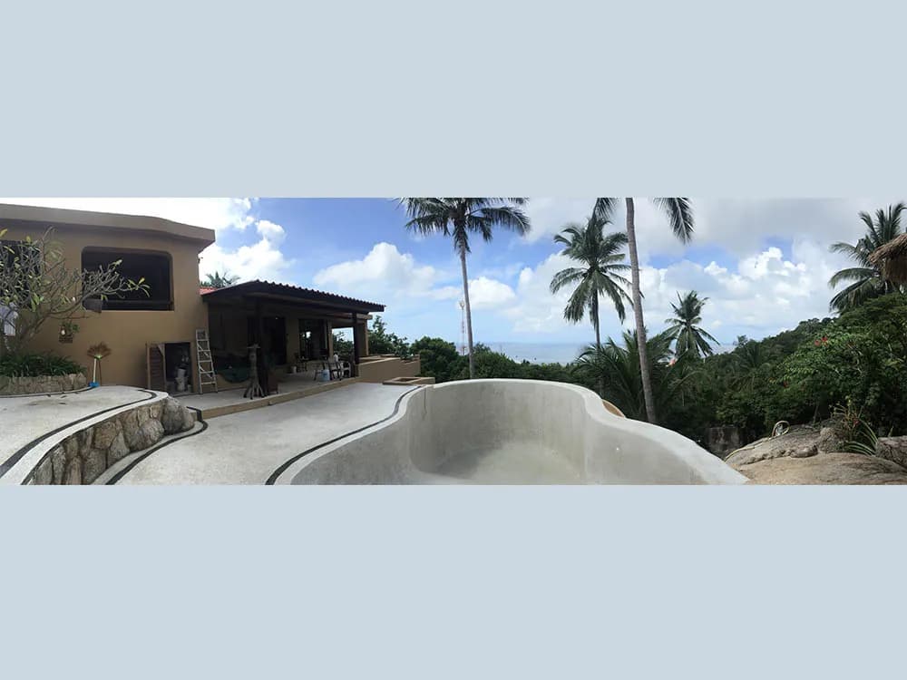 Hillside pool renovation, Koh Tao — photo 7